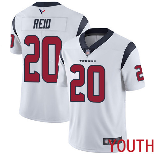 Houston Texans Limited White Youth Justin Reid Road Jersey NFL Football #20 Vapor Untouchable